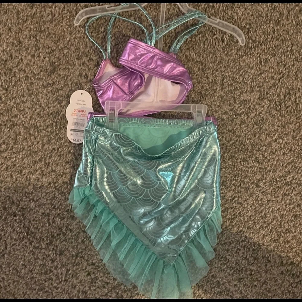 NWT Toddler Girl Mermaid Swimsuit